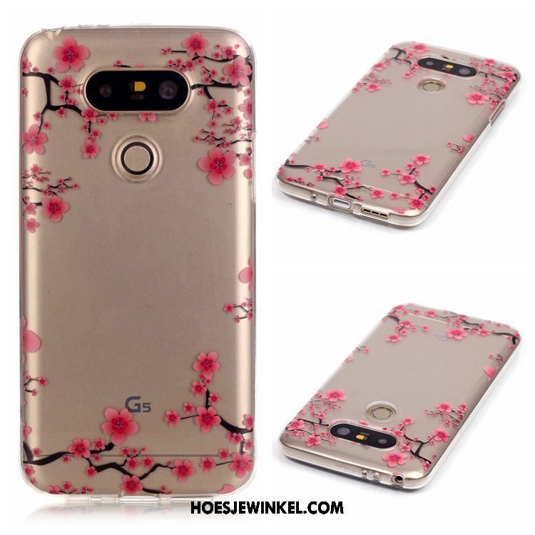 Lg G5 Hoesje Roze Anti-fall Hoes, Lg G5 Hoesje All Inclusive Siliconen