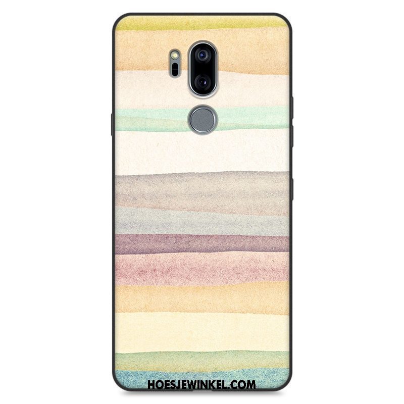 Lg G7 Thinq Hoesje Blauw All Inclusive Siliconen, Lg G7 Thinq Hoesje Anti-fall Sterrenhemel