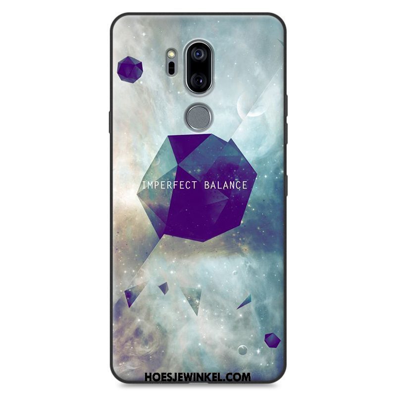 Lg G7 Thinq Hoesje Blauw All Inclusive Siliconen, Lg G7 Thinq Hoesje Anti-fall Sterrenhemel