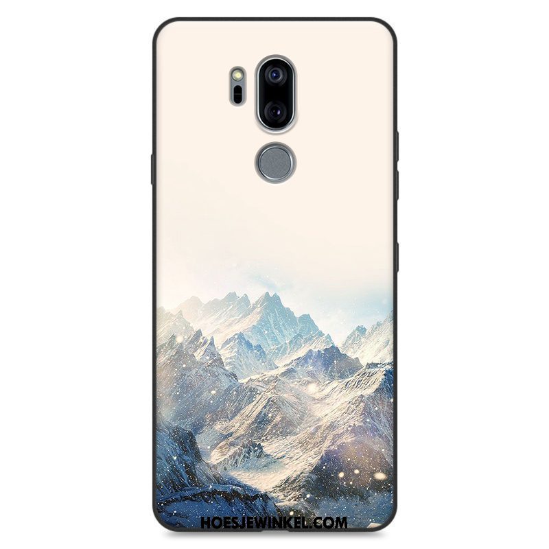 Lg G7 Thinq Hoesje Blauw All Inclusive Siliconen, Lg G7 Thinq Hoesje Anti-fall Sterrenhemel