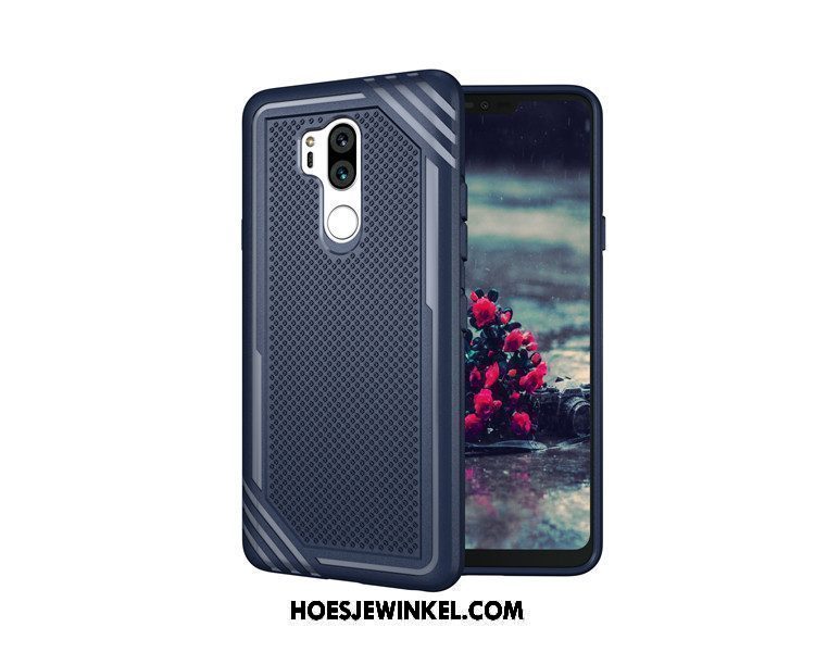 Lg G7 Thinq Hoesje Europa Blauw Hoes, Lg G7 Thinq Hoesje Mobiele Telefoon Zacht