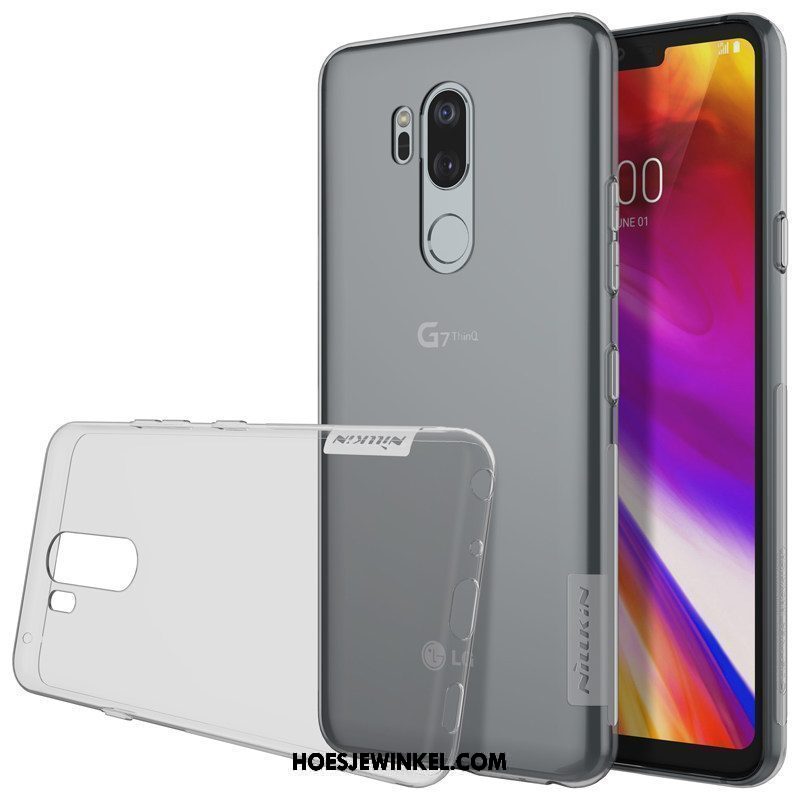 Lg G7 Thinq Hoesje Goud Grijs Diepe Kleur, Lg G7 Thinq Hoesje Bescherming Siliconen