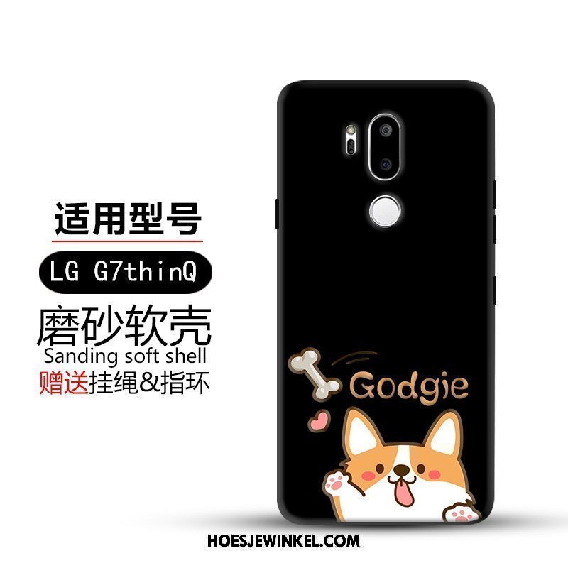 Lg G7 Thinq Hoesje Hemming Spotprent Hoes, Lg G7 Thinq Hoesje Mobiele Telefoon Geel