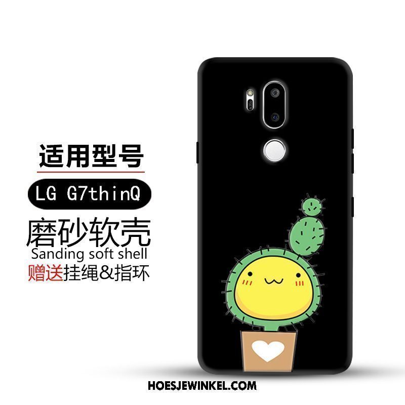 Lg G7 Thinq Hoesje Hemming Spotprent Hoes, Lg G7 Thinq Hoesje Mobiele Telefoon Geel