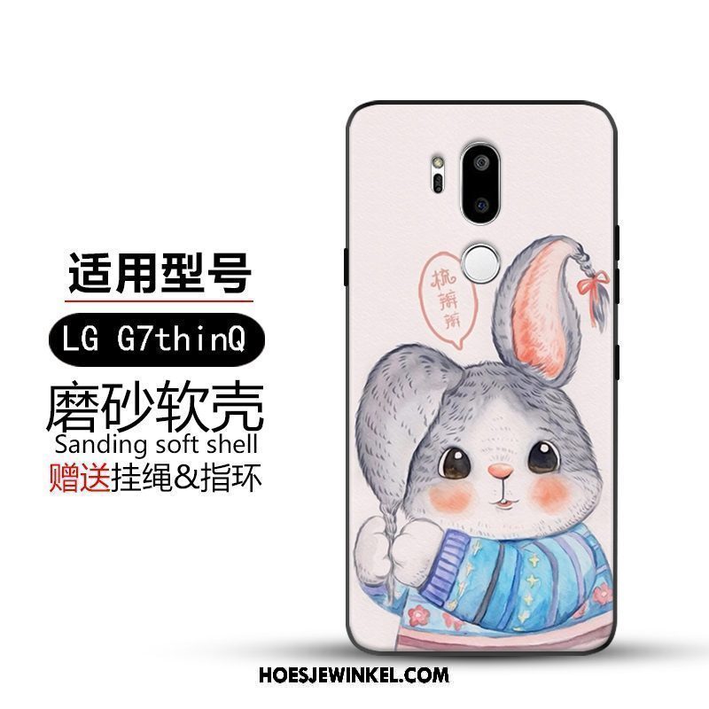 Lg G7 Thinq Hoesje Hemming Spotprent Hoes, Lg G7 Thinq Hoesje Mobiele Telefoon Geel