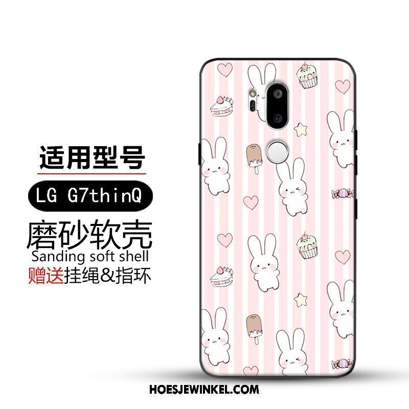 Lg G7 Thinq Hoesje Hemming Spotprent Hoes, Lg G7 Thinq Hoesje Mobiele Telefoon Geel