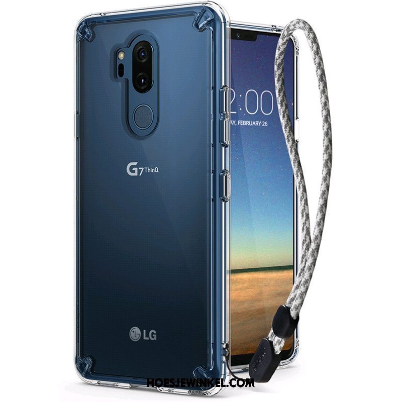 Lg G7 Thinq Hoesje Hoes Anti-fall Doorzichtig, Lg G7 Thinq Hoesje All Inclusive Nieuw