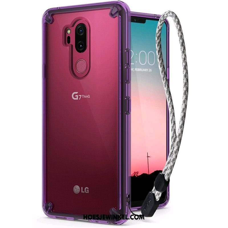 Lg G7 Thinq Hoesje Hoes Anti-fall Doorzichtig, Lg G7 Thinq Hoesje All Inclusive Nieuw