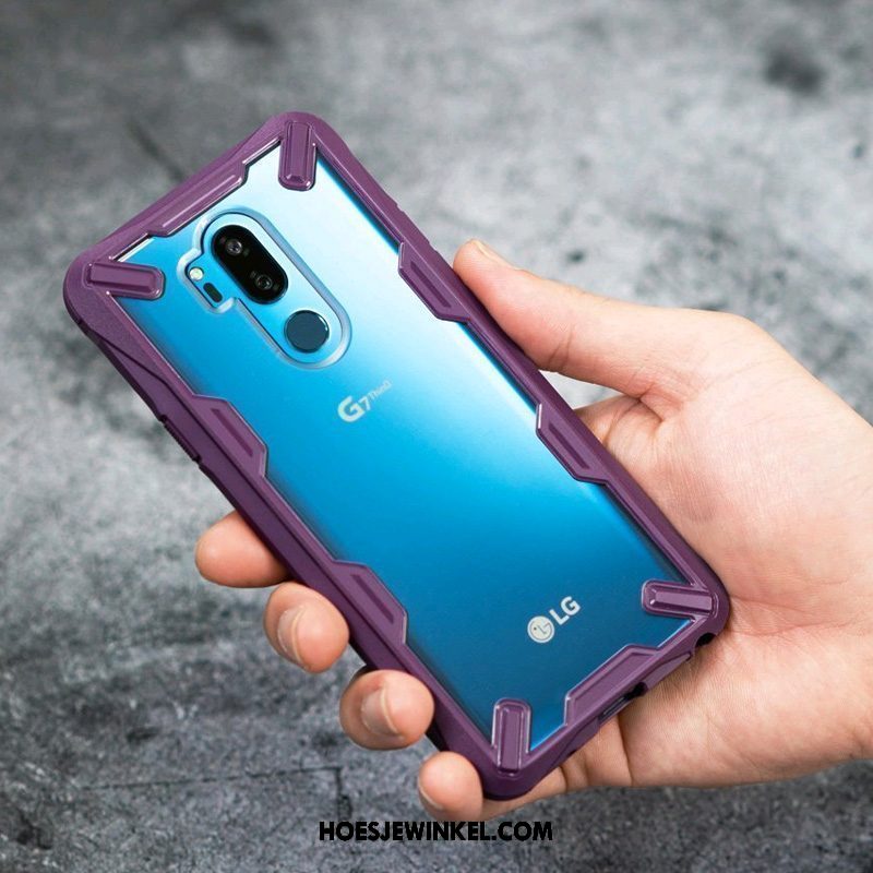 Lg G7 Thinq Hoesje Hoes Anti-fall Doorzichtig, Lg G7 Thinq Hoesje All Inclusive Nieuw