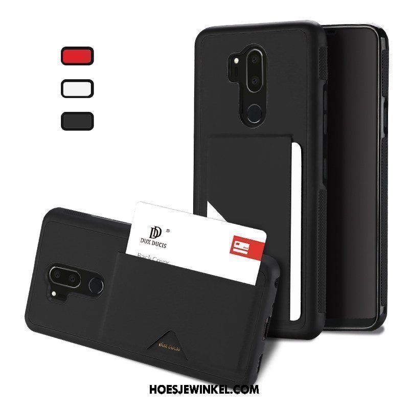 Lg G7 Thinq Hoesje Rood Antislip Bescherming, Lg G7 Thinq Hoesje All Inclusive Leer