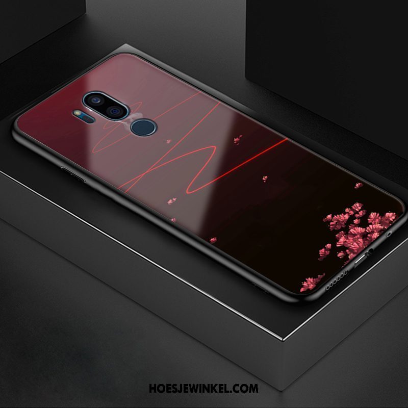 Lg G7 Thinq Hoesje Rood Mooie Anti-fall, Lg G7 Thinq Hoesje Hoes Siliconen