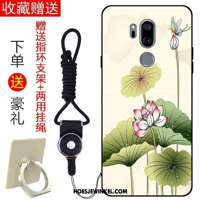 Lg G7 Thinq Hoesje Siliconen Trend Hoes, Lg G7 Thinq Hoesje Mobiele Telefoon Roze