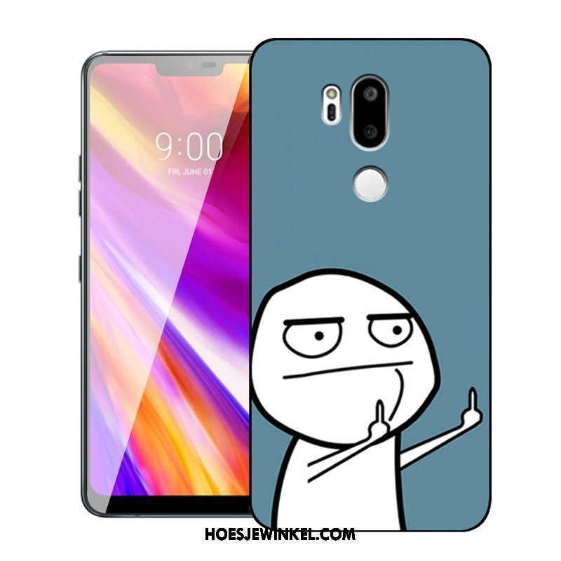 Lg G7 Thinq Hoesje Spotprent Geschilderd Scheppend, Lg G7 Thinq Hoesje All Inclusive Eenvoudige