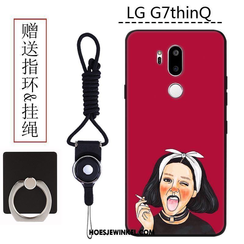 Lg G7 Thinq Hoesje Trend Scheppend Wit, Lg G7 Thinq Hoesje All Inclusive Geschilderd