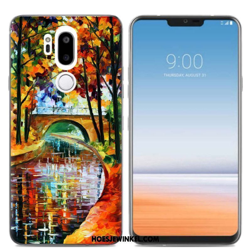 Lg G7 Thinq Hoesje Zacht Doorzichtig Persoonlijk, Lg G7 Thinq Hoesje Eenvoudige Trend