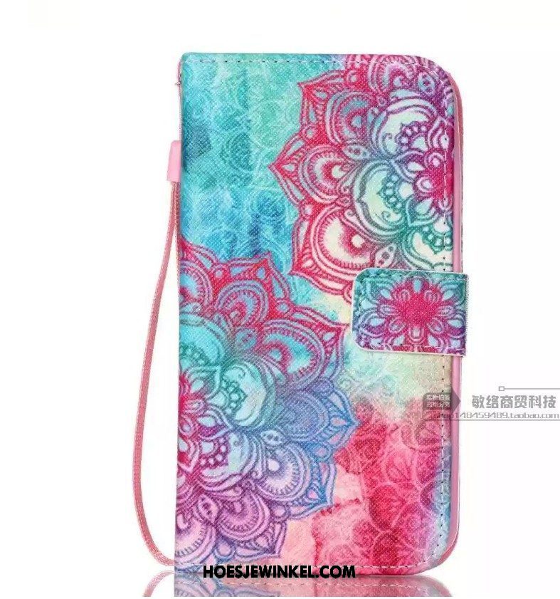 Lg K11 Hoesje Bescherming Mobiele Telefoon Blauw, Lg K11 Hoesje Leren Etui Ondersteuning