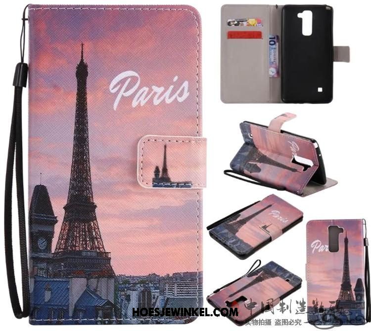 Lg K11 Hoesje Bescherming Zacht Roze, Lg K11 Hoesje Leren Etui Hoes