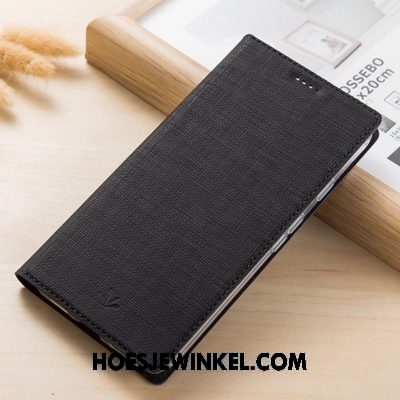 Lg Q Stylus Hoesje Folio Zwart Schrobben, Lg Q Stylus Hoesje Leren Etui Patroon