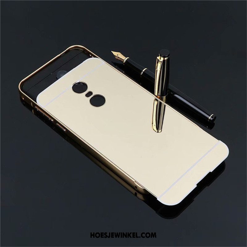 Lg Q Stylus Hoesje Hoes Omlijsting Bescherming, Lg Q Stylus Hoesje Rose Goud Metaal