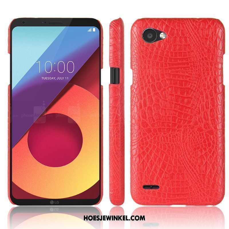 Lg Q6 Hoesje Bescherming Mobiele Telefoon Krokodillenleer, Lg Q6 Hoesje Licht Anti-fall