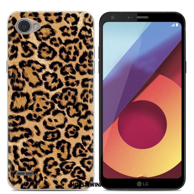 Lg Q6 Hoesje Eenvoudige Siliconen Hoes, Lg Q6 Hoesje Doorzichtig Anti-fall Beige