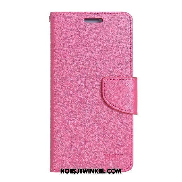 Lg Q6 Hoesje Folio Hoes Rose Goud, Lg Q6 Hoesje All Inclusive Bescherming