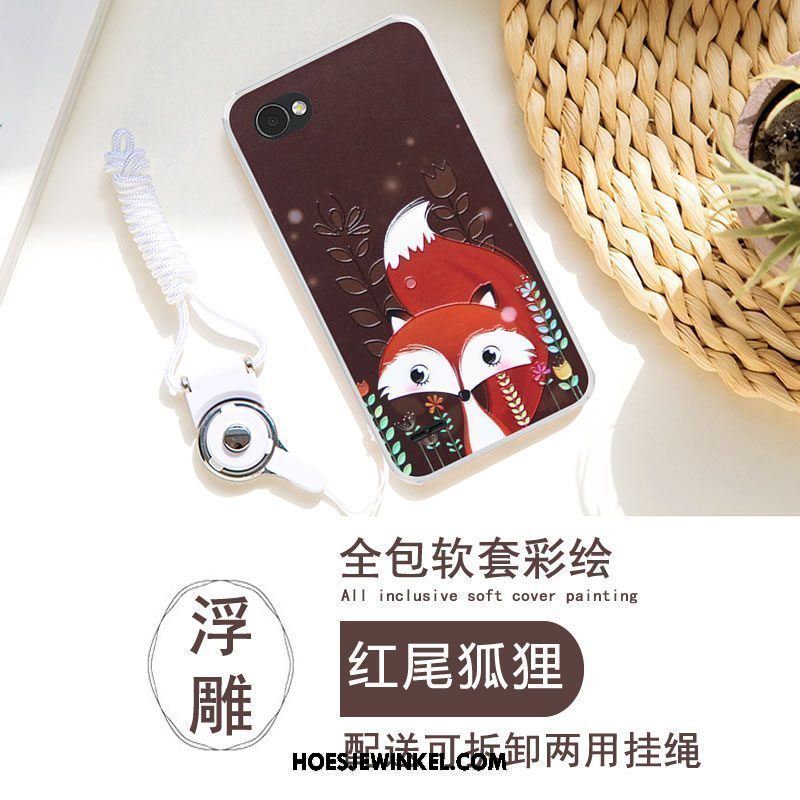 Lg Q6 Hoesje Hanger Pas Mobiele Telefoon, Lg Q6 Hoesje Geschilderd Hoes Braun