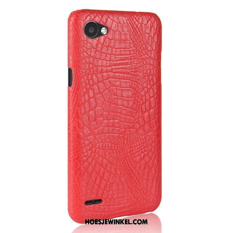 Lg Q6 Hoesje Hard Mobiele Telefoon Trend, Lg Q6 Hoesje Leer Rood Orange