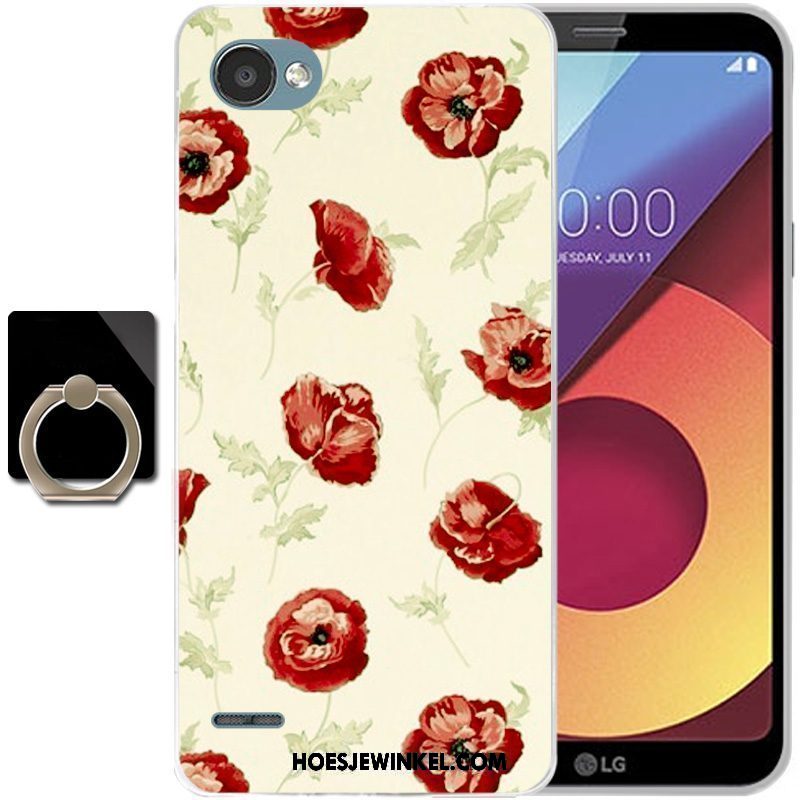 Lg Q6 Hoesje Hoes Roze All Inclusive, Lg Q6 Hoesje Anti-fall Mobiele Telefoon