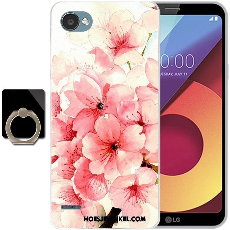 Lg Q6 Hoesje Hoes Roze All Inclusive, Lg Q6 Hoesje Anti-fall Mobiele Telefoon