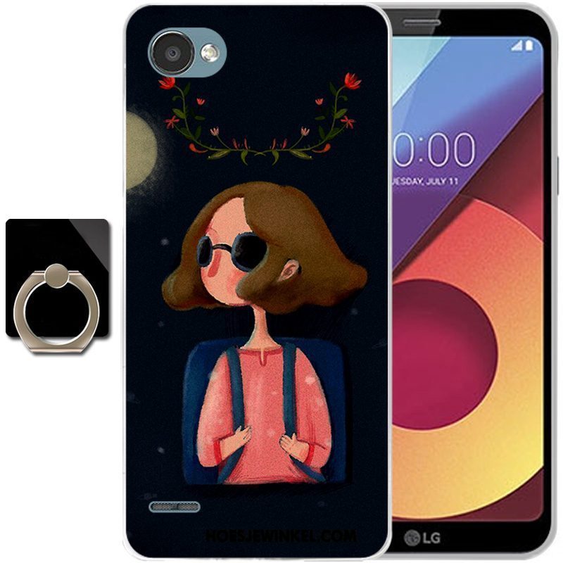 Lg Q6 Hoesje Hoes Roze All Inclusive, Lg Q6 Hoesje Anti-fall Mobiele Telefoon