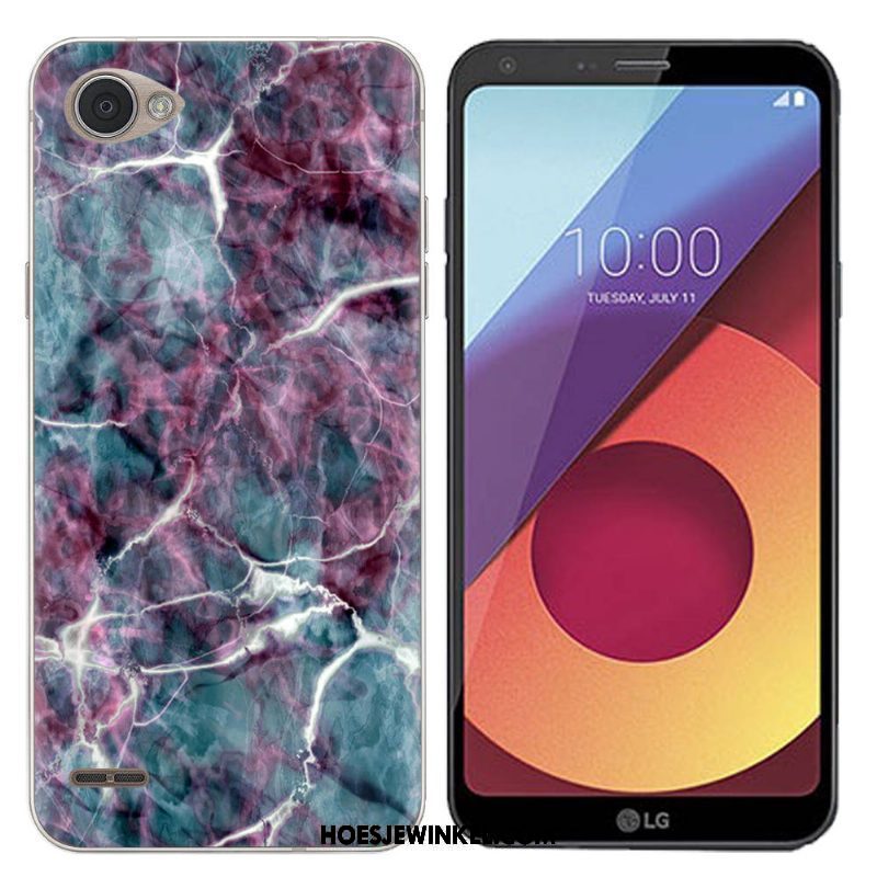 Lg Q6 Hoesje Roze Geschilderd Scheppend, Lg Q6 Hoesje Mobiele Telefoon Zwart