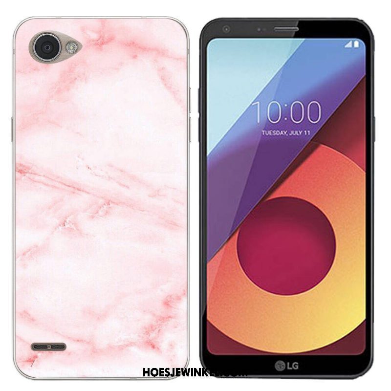 Lg Q6 Hoesje Roze Geschilderd Scheppend, Lg Q6 Hoesje Mobiele Telefoon Zwart