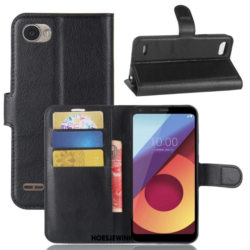 Lg Q6 Hoesje Soort Aziatische Vrucht Patroon Leren Etui, Lg Q6 Hoesje All Inclusive Ondersteuning