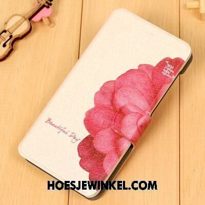 Lg Q7 Hoesje Leren Etui Hoes Mobiele Telefoon, Lg Q7 Hoesje Bescherming Roze