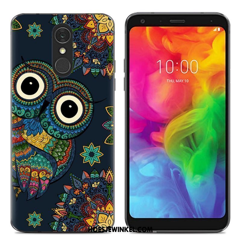 Lg Q7 Hoesje Scheppend Zacht Spotprent, Lg Q7 Hoesje Bescherming Eenvoudige