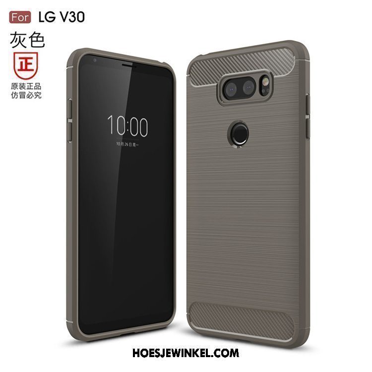 Lg V30 Hoesje All Inclusive Siliconen Trend, Lg V30 Hoesje Anti-fall Bescherming