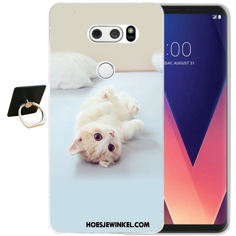 Lg V30 Hoesje Bescherming Zacht Siliconen, Lg V30 Hoesje Mobiele Telefoon Zwart