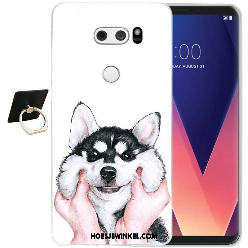 Lg V30 Hoesje Bescherming Zacht Siliconen, Lg V30 Hoesje Mobiele Telefoon Zwart