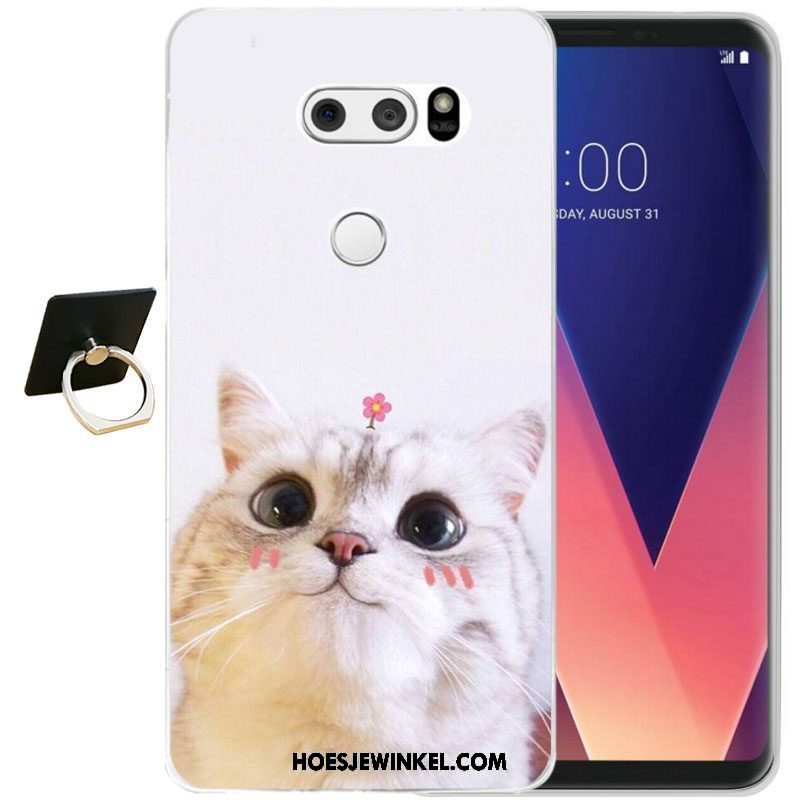 Lg V30 Hoesje Bescherming Zacht Siliconen, Lg V30 Hoesje Mobiele Telefoon Zwart