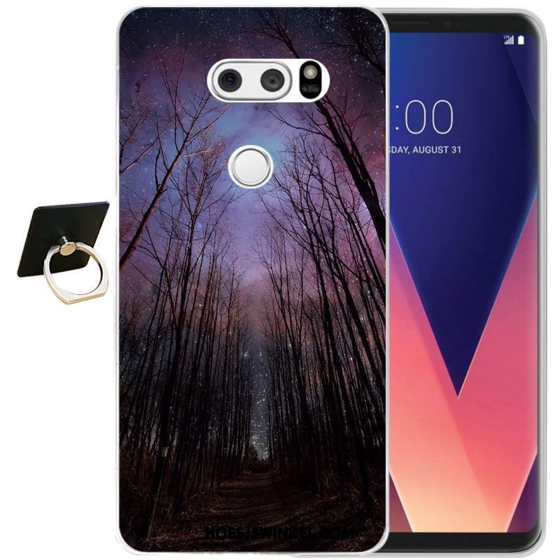 Lg V30 Hoesje Bescherming Zacht Siliconen, Lg V30 Hoesje Mobiele Telefoon Zwart