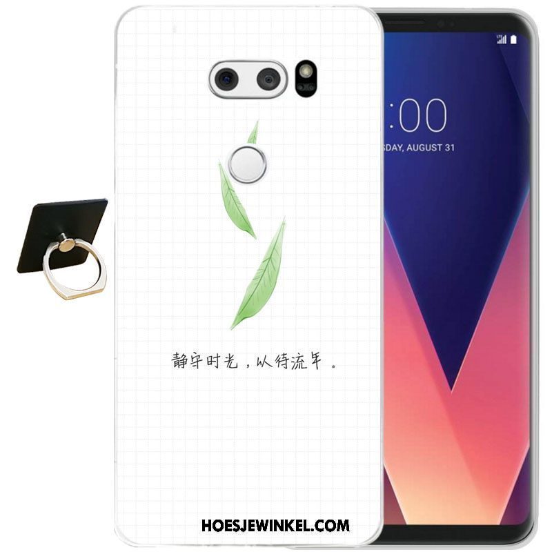 Lg V30 Hoesje Bescherming Zacht Siliconen, Lg V30 Hoesje Mobiele Telefoon Zwart