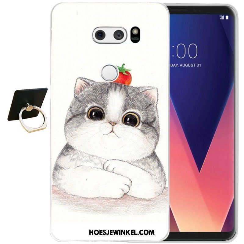 Lg V30 Hoesje Bescherming Zacht Siliconen, Lg V30 Hoesje Mobiele Telefoon Zwart