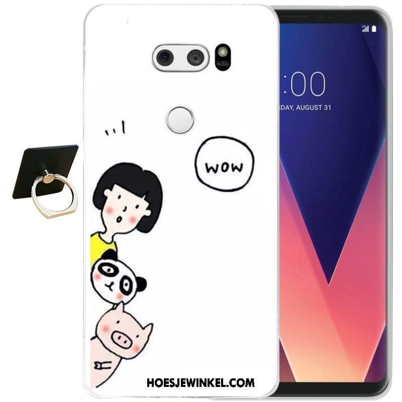 Lg V30 Hoesje Bescherming Zacht Siliconen, Lg V30 Hoesje Mobiele Telefoon Zwart