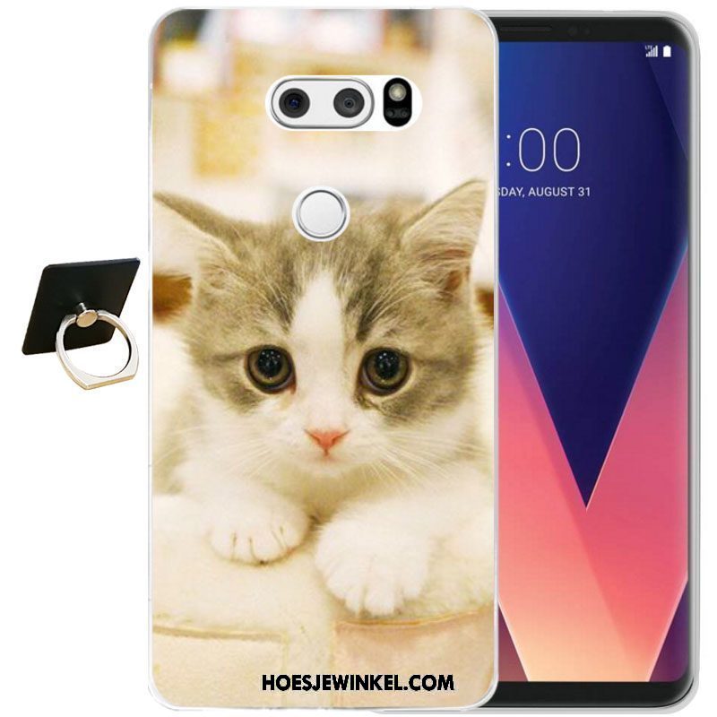 Lg V30 Hoesje Bescherming Zacht Siliconen, Lg V30 Hoesje Mobiele Telefoon Zwart