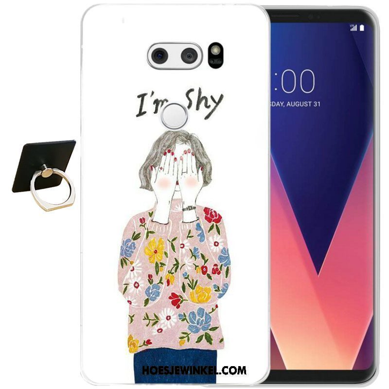 Lg V30 Hoesje Bescherming Zacht Siliconen, Lg V30 Hoesje Mobiele Telefoon Zwart