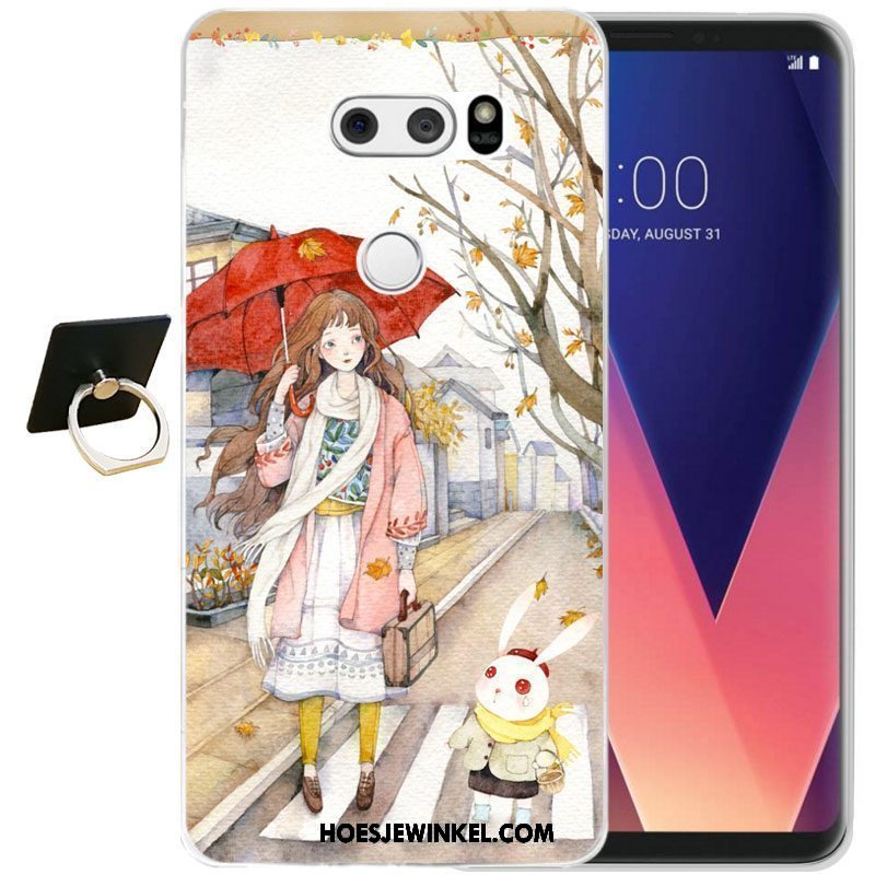 Lg V30 Hoesje Bescherming Zacht Siliconen, Lg V30 Hoesje Mobiele Telefoon Zwart