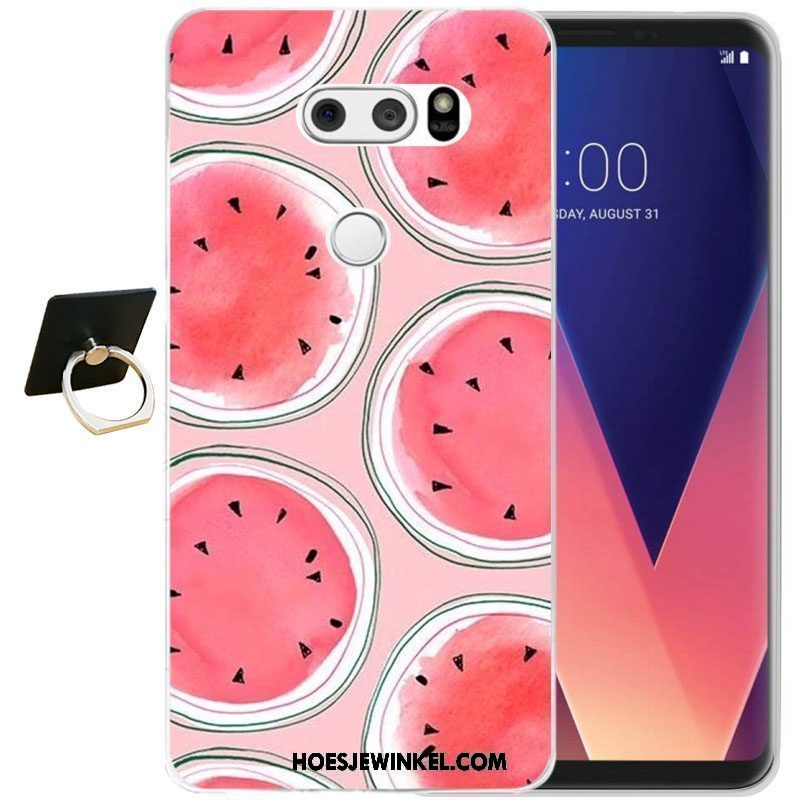 Lg V30 Hoesje Bescherming Zacht Siliconen, Lg V30 Hoesje Mobiele Telefoon Zwart