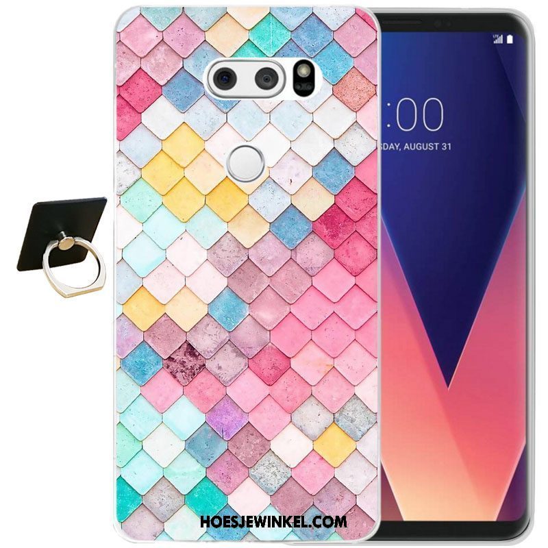 Lg V30 Hoesje Bescherming Zacht Siliconen, Lg V30 Hoesje Mobiele Telefoon Zwart