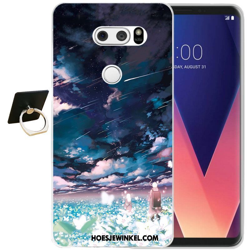 Lg V30 Hoesje Bescherming Zacht Siliconen, Lg V30 Hoesje Mobiele Telefoon Zwart